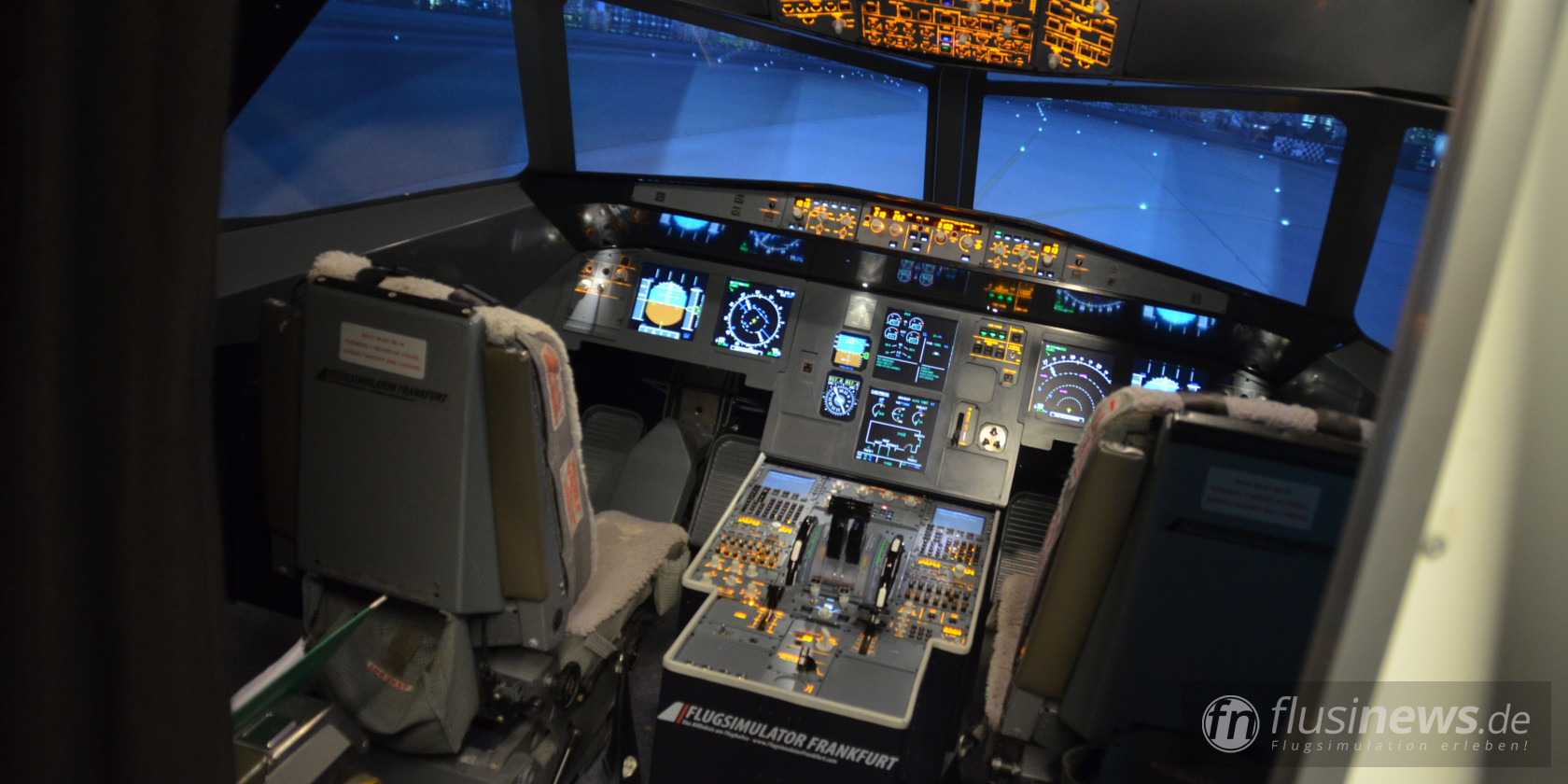 Flugsimulator Frankfurt Airbus A320 Bild 1
